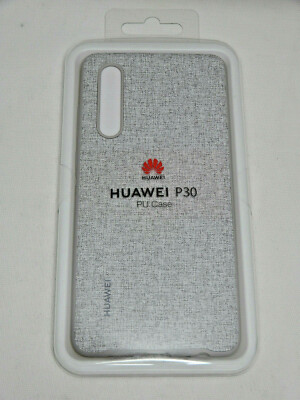 HUAWEI Back Cover PU Case für HUAWEI P30  Farbe: Elegant Grey   (me57)