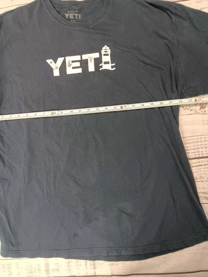 Camiseta Yeti Coolers Para Hombre 2XL Negra Logo Caja Manga Corta Cuello Redondo Algodón  Foto 4 de 4