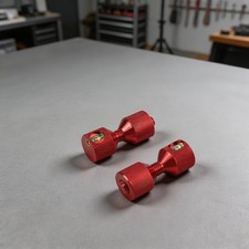 14 Inch Flange Alignment Pins Two Hole Aluminum with Built In Level Set of 2
