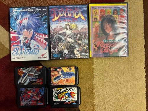 Lot of Sega Genesis Mega Drive games Thunderforce III Sonic 3 Strider