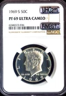 1969 S KENNEDY HALF NGC PF69 UCAM MAC FINEST & SPOTLESS  *