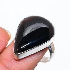 Montana Agate Gemstone Handmade 925 Sterling Silver Jewelry Ring Size 7 C540
