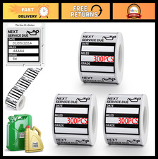 900 Pcs Oil Change Reminder Stickers 2”x 2” - Easy Peel Service Labels, No Resid
