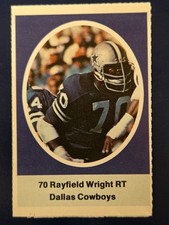 1972 Sunoco Football Stamp Singles Fort Valley St Dallas Cowboys Rayfield Wright