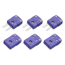 3 Set Mini E Type Thermocouple Wire Connectors Male Female Plug 220°C 428°F