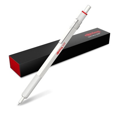 Rotring 600 Metallic Metal Ballpoint Pen, 1 Count (Pack of 1), Pearl White