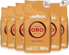 Lavazza Coffee Qualita Oro, Whole Beans, Bean Coffee, Pack of 6, 6 x 1000 g 16.33 per kilo
