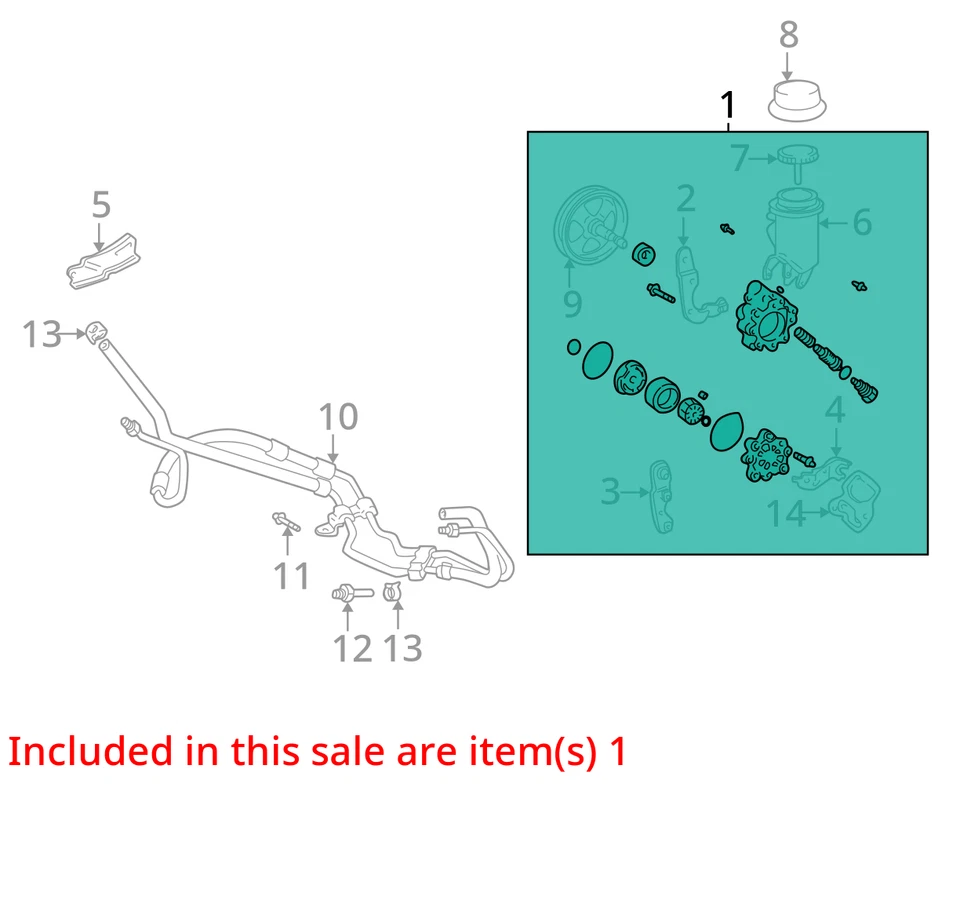 Bomba de dirección asistida Scion xB 2006 fabricante de equipos originales 130 k millas - LKQ360663596 Foto 4 de 4