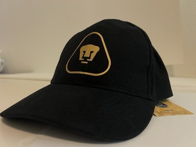 Pumas UNAM Black Hat. Liga MX New 1 FREE Sticker Official PUMAS UNAM Golf Hat