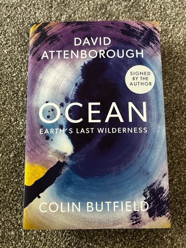 SIGNED x2 David Attenborough & Colin Butfield Ocean 1/1 HBK