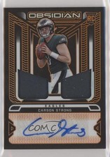 2022 Panini Obsidian Electric Etch Orange 84/99 Carson Strong #RJI-CST Auto 0c3