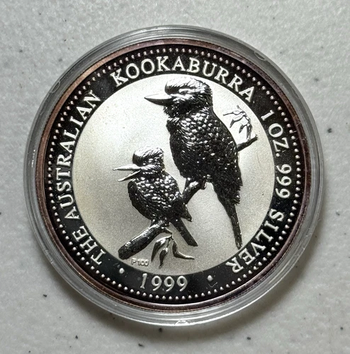 1999 Australian Silver Kookaburra 1 oz — photo from the most recent tracked eBay sale