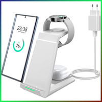 Induktive Ladestation 3In1 FüR Samsung Galaxy Watch & Buds, Kabellos