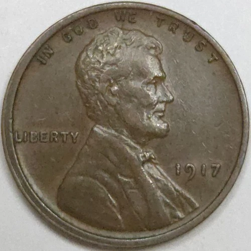 1917-P Lincoln Wheat Cent - XF (Lot#1)