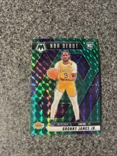2024-25 Panini Mosaic - NBA Debut Bronny James #262 Green Mosaic Prizm (RC)