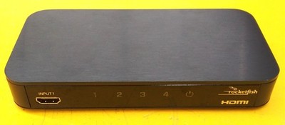       Rocketfish RF-G1501 4-Port HDMI Switch 4K Black
