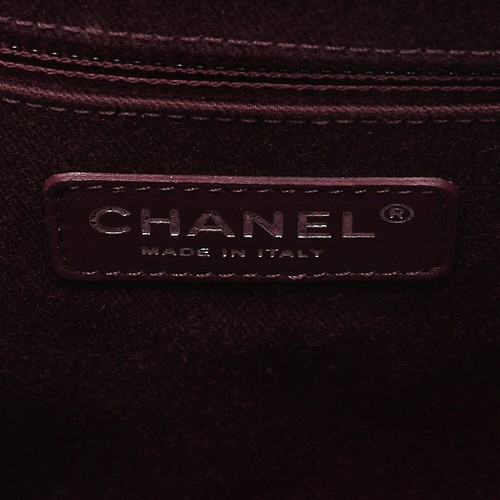 CHANEL 2 Way Chain Shoulder Bag Matelasse Drawstring Coco Charm Black x Bordeaux - Picture 9 of 10