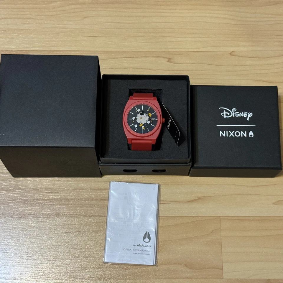 Nixon The Time Teller Disney Mickey Mouse Fight Cloud Men's Analog Watch NWT NIB - image 2 of 4