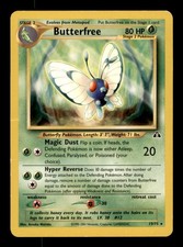 Butterfree 19/75 Rare Neo Discovery Pokemon Unlimited Damaged on eBay