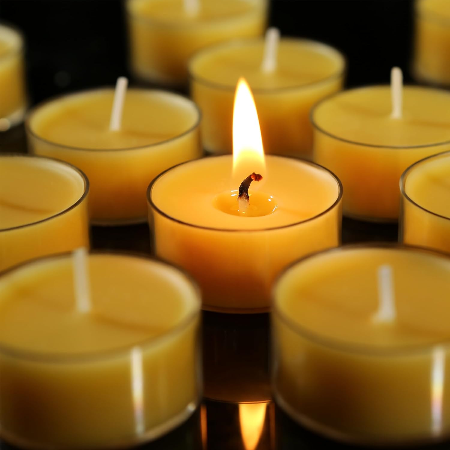 , Natural Beeswax Candles Bulk (4-5 Hour Burn), Handmade