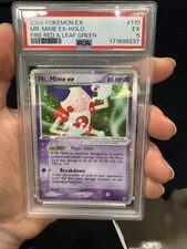 2004 Pokemon EX Fire Red & Leaf Green #110 Mr Mime ex Holo PSA 5 EX