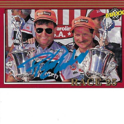 RICHARD CHILDRESS SIGNED 1992 MAXX RED RACING #289 - NASCAR | eBay