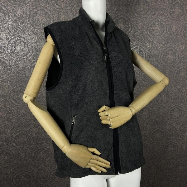 Women J. Crew Vest Grey Polyester 38 / M / 46