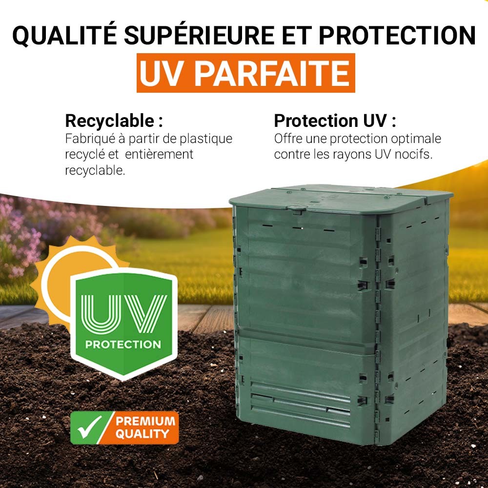 composteur thermo-king vert – vue détaillée
