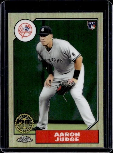 2017 Topps Chrome Aaron Judge 1987 RC Rookie #87T-8 Yankees