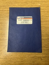 FIA/RAC HOMOLOGATION PAPERS  for  TALBOT SUNBEAM 1600 Ti, Original Papers