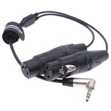 Double Channel Audio Cable for R DE Wireless GO II MixPre, 3.5 TRS to XLR 3 Pin