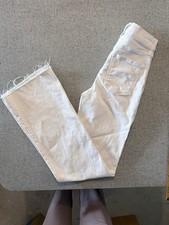 Veronica Beard Crosbie Wide Leg Pant Womens 27 Ecru White 26  W 33  L New READ