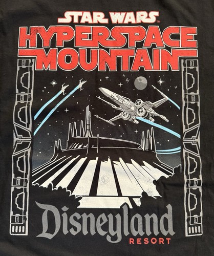 🔥Disney Parks - HYPERSPACE MOUNTAIN - DISNEYLAND - T-Shirt - XL💥 - Picture 3 of 3