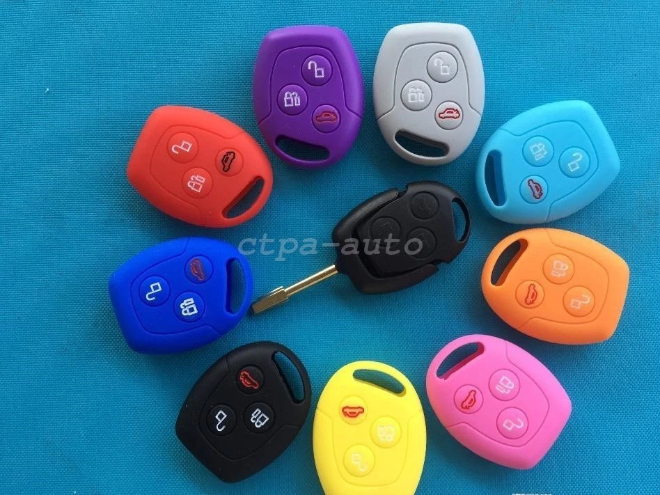 Silicone Remote Key Fob Case Cover For FORD Focus C-Max Mondeo Transit Fiesta Ka - Image 3 of 3