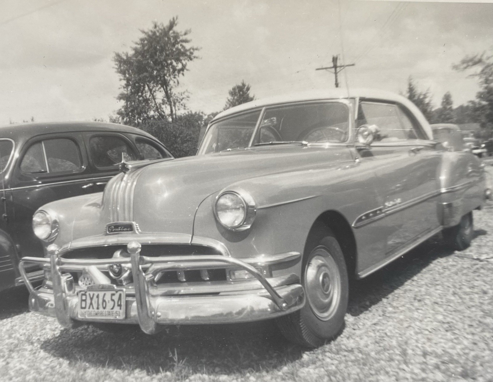 Pontiac Eight New York Plates 1950s Mid Century Vintage Car 2 Vintage Photos