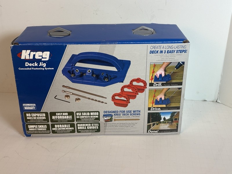 Kreg Deck Jig Kit  KJDECKSYS20 Deck Jig Kit - Blue