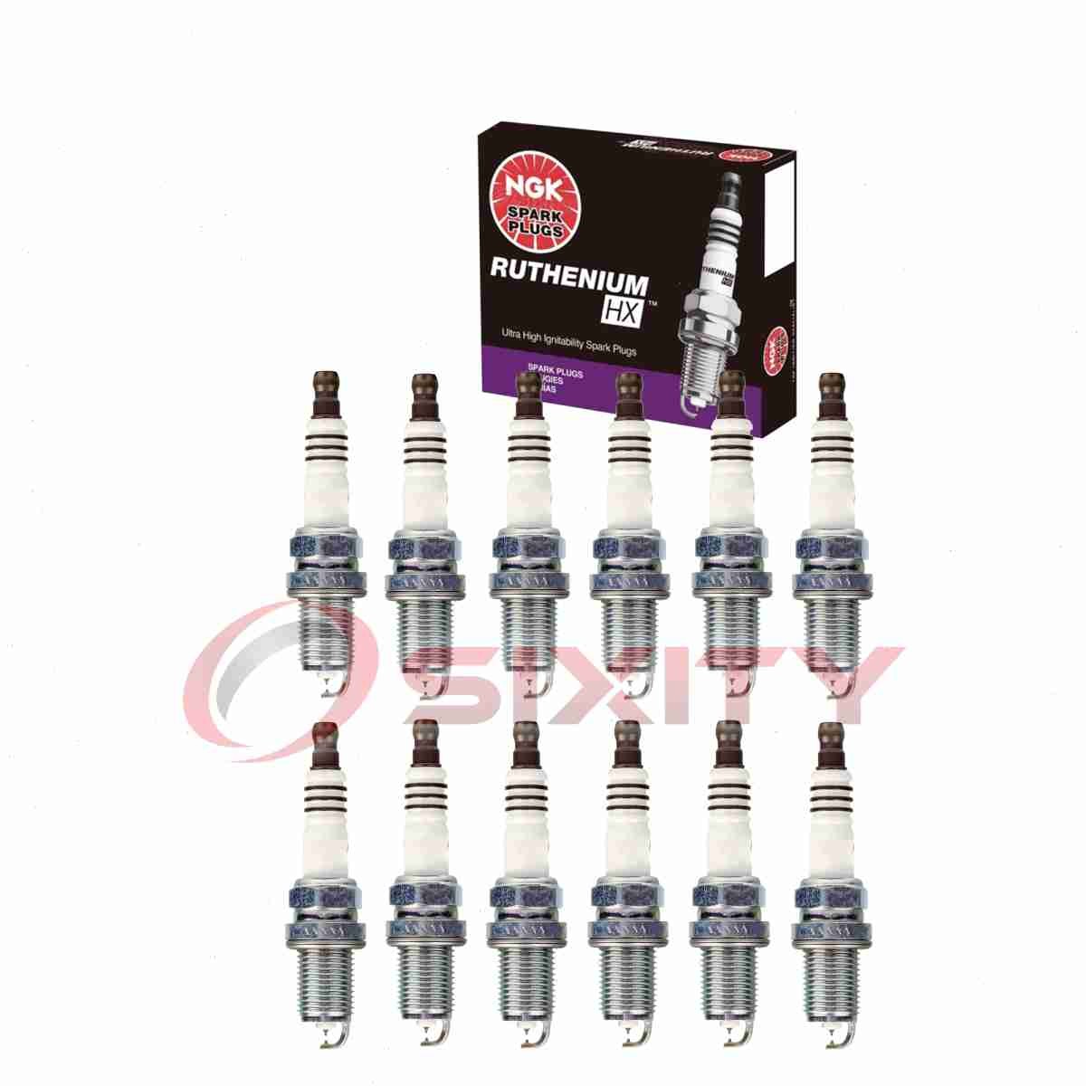 12 pcs NGK Ruthenium HX Spark Plugs for 2002 Rolls-Royce Park Ward 5.4L V12 qb