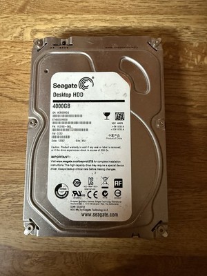 Seagate ST4000DM000 4TB SATA 3.5in Internal Desktop HDD Silver Hard Drive