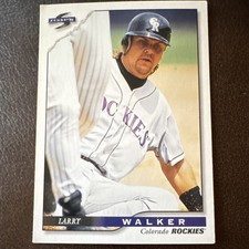 Score 1996 Larry Walker #13 Colorado Rockies Baseball Pinnacle Brands Inc. Card
