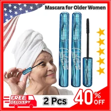 Prime Lash Mascara for Seniors & Older Women | Waterproof, Black Thinning Lashes