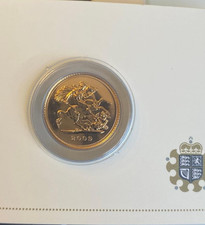 2009 Gold Uncirculated Half Sovereign in Royal Mint Sealed packaging.