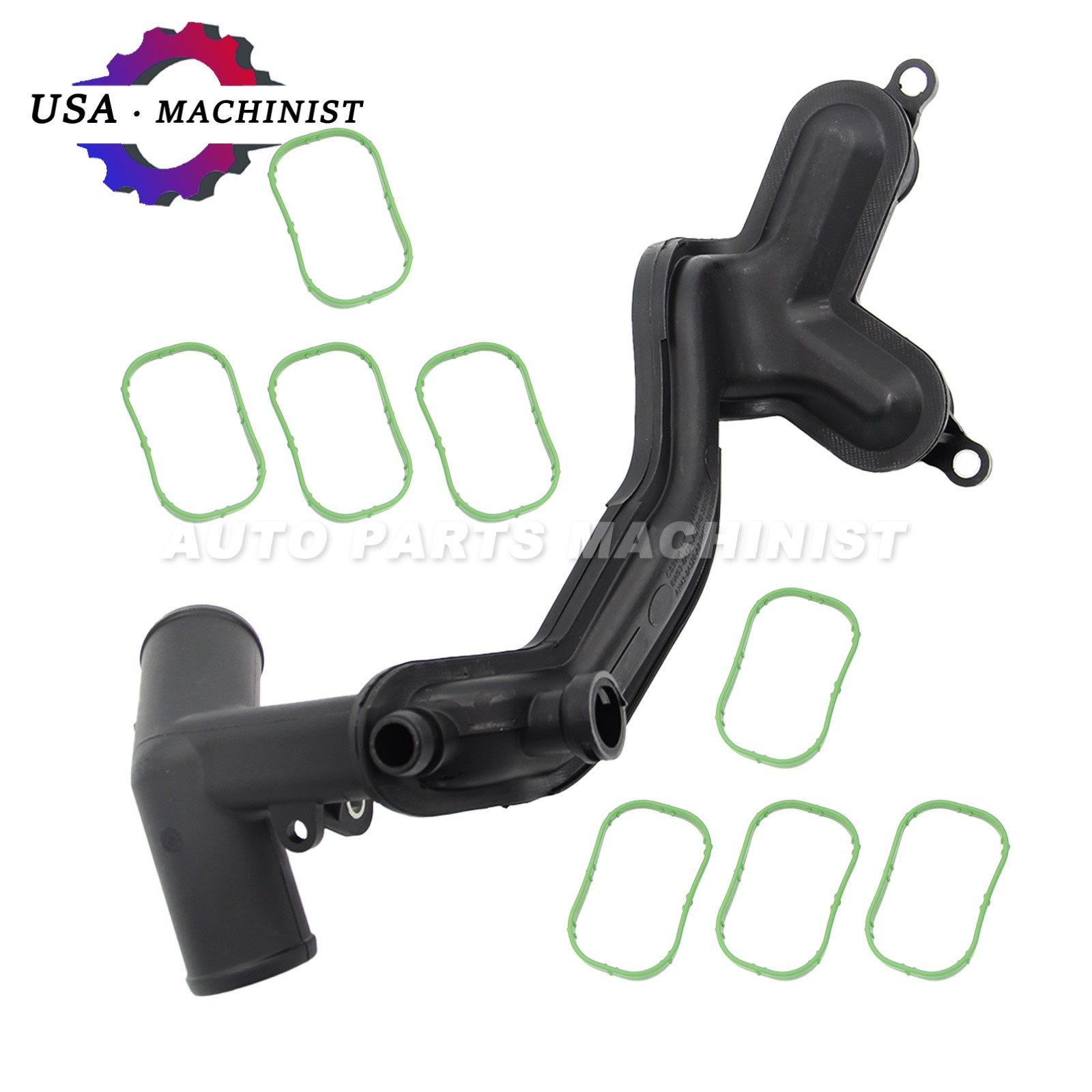 Fit Land Rover Sport / Jaguar XK XJ XF Engine Coolant Pipe Lower & 8X Gaskets