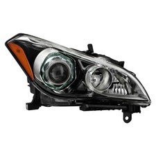 Spyder Passenger Side Black Factory Style Projector Headlight