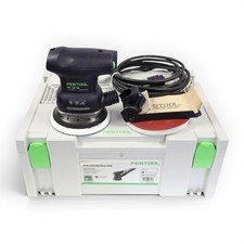 Festool ETS 125 EQ Sander w/ New Pad, Systainer, Cord - Excellent
