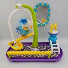 Little Live Pets Blue Bird Cleverkeet Parakeet Playground Talking Parrot- WORKS
