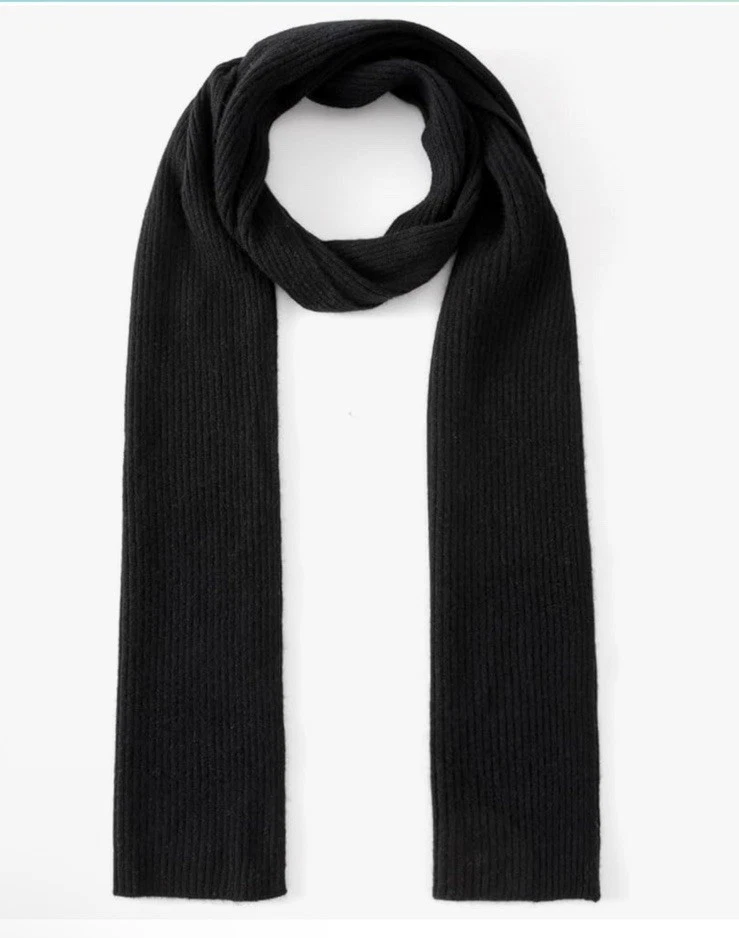 State Cashmere Scarf Women’s Or Mens One Size 70 x 7 Black Winter Casual Adult
