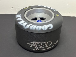 Nigel Mansell Signed F1 Plastic Goodyear Tyre