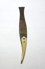 Vintage Brass Bakelite or Bone Curved Precision Tweezers for Watches and Jewelry