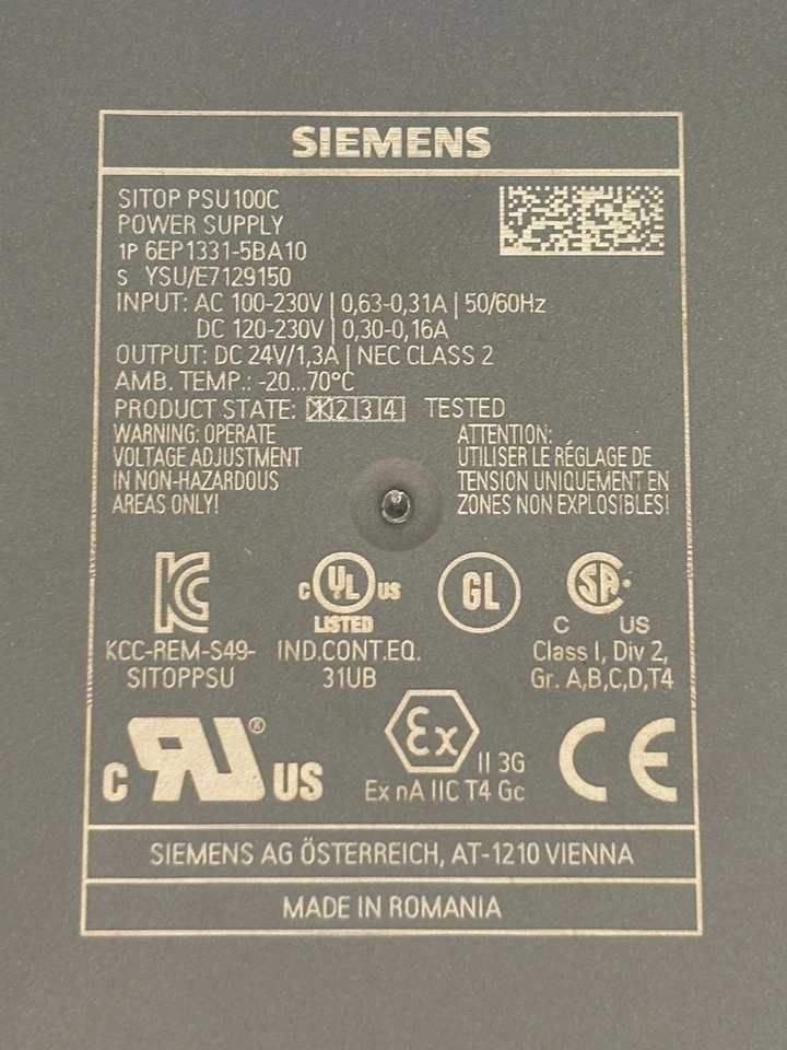 Siemens SITOP PSU100C 6EP1331-5BA10 Power Supply 24V 1.3A - Bild 2 von 4