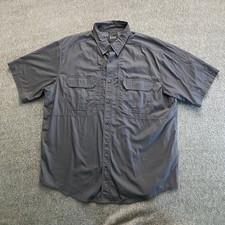 5.11 Tactical Taclite Pro Short Sleeve Shirt Mens XL Charcoal Vented Ripstop
